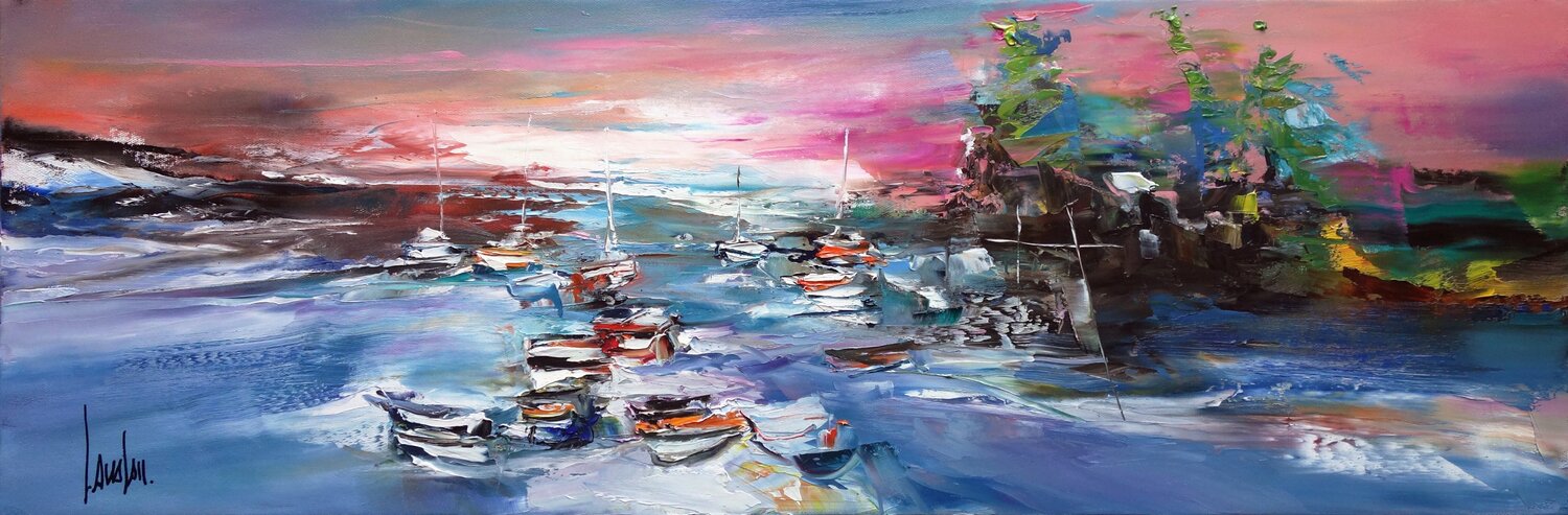 Modulations et fréquences Thierry Landon Original painting for sale