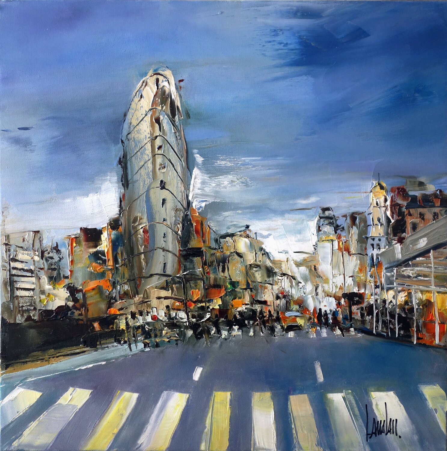 Quarter NY Thierry Landon Original painting for sale