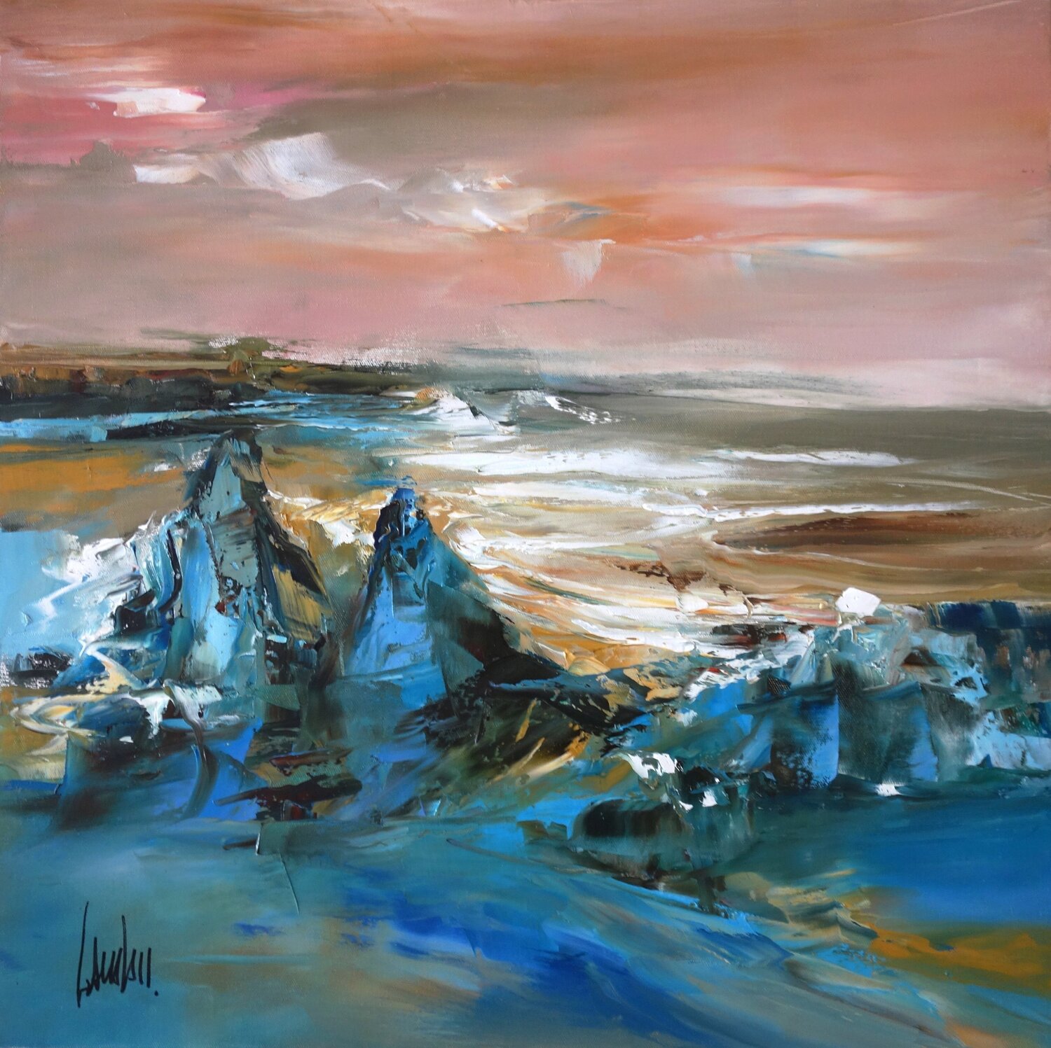Ecume du jour Thierry Landon Original painting for sale