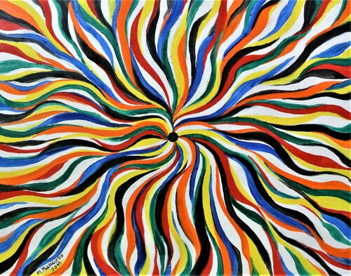 Il buco nero (2019) - olio su tela - cm 50 x 40 by Massimo Mancuso, Painting for Sale on Select
