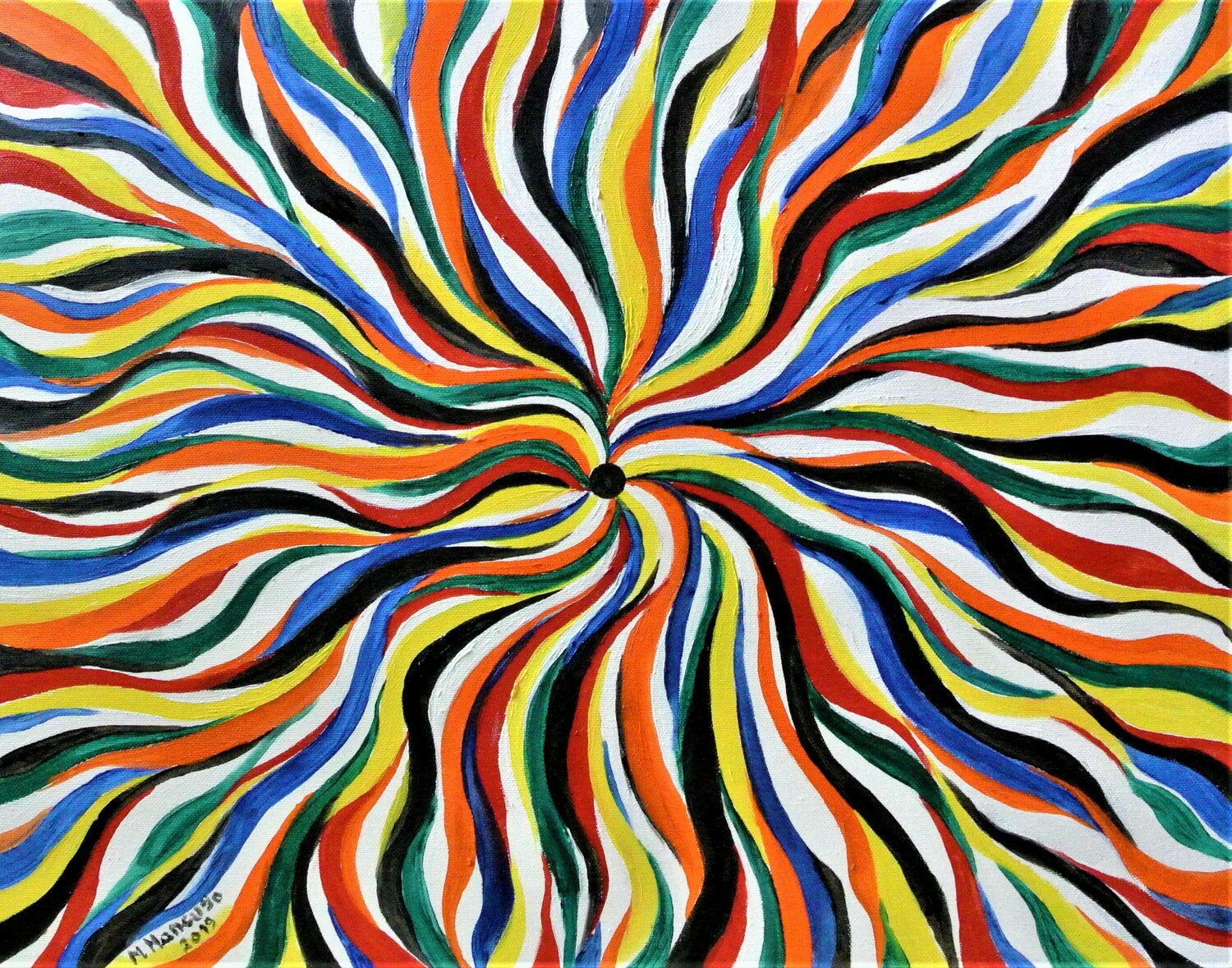Il buco nero (2019) - olio su tela - cm 50 x 40 Massimo Mancuso Original painting for sale