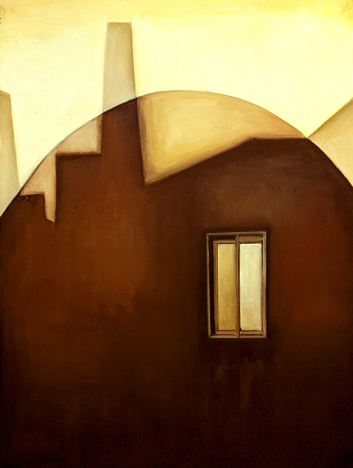 LA CASA AMARILLA Elena Martí Zaro Drawing for sale