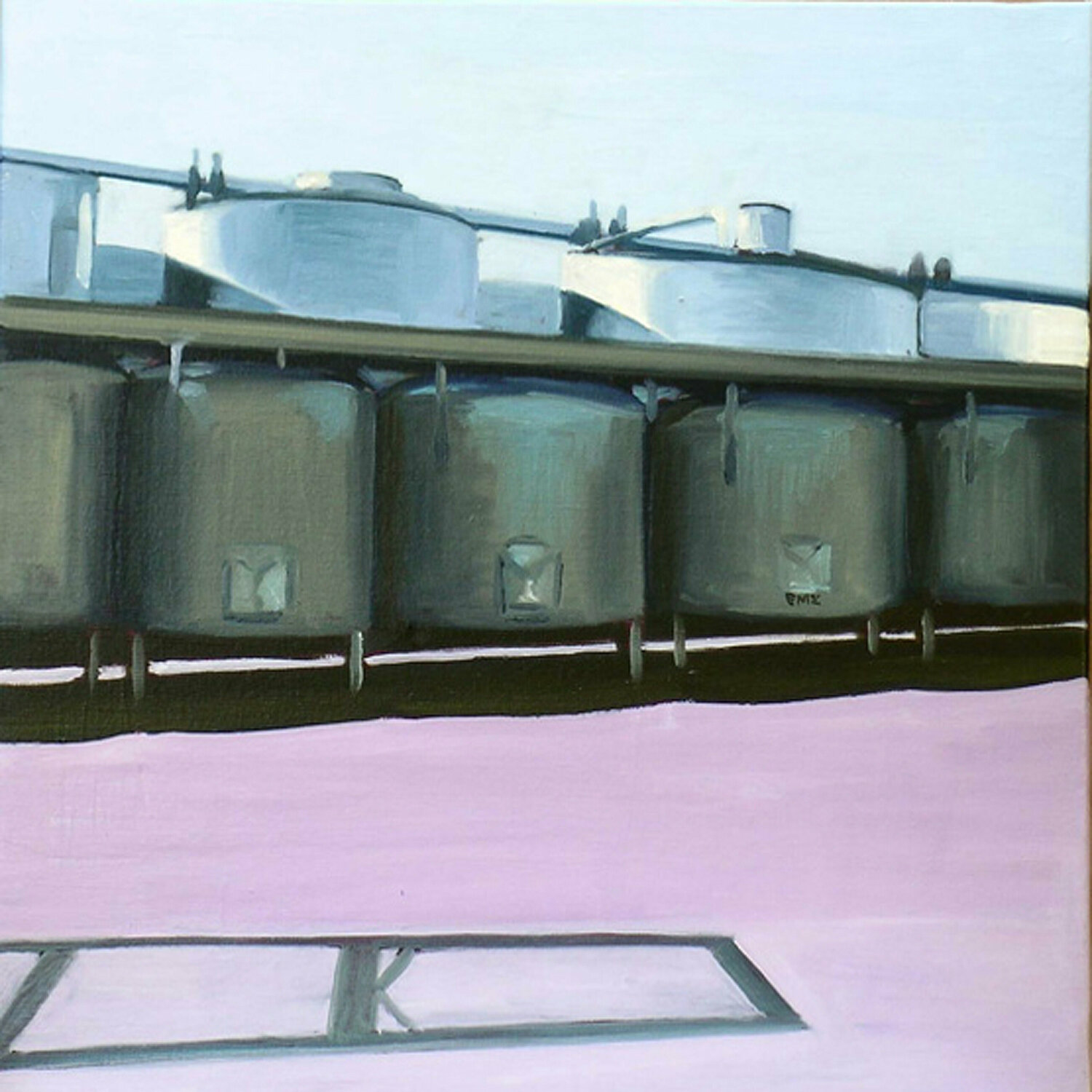 DEPOSITO D ( Serie Depósitos) Elena Martí Zaro Original painting for sale