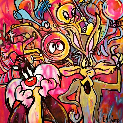 La revendication du coyote by Eddy Vitalone, Painting for Sale on Select
