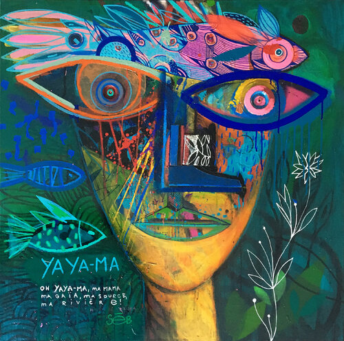 Yaya-Ma by Seb, Painting for Sale on Select