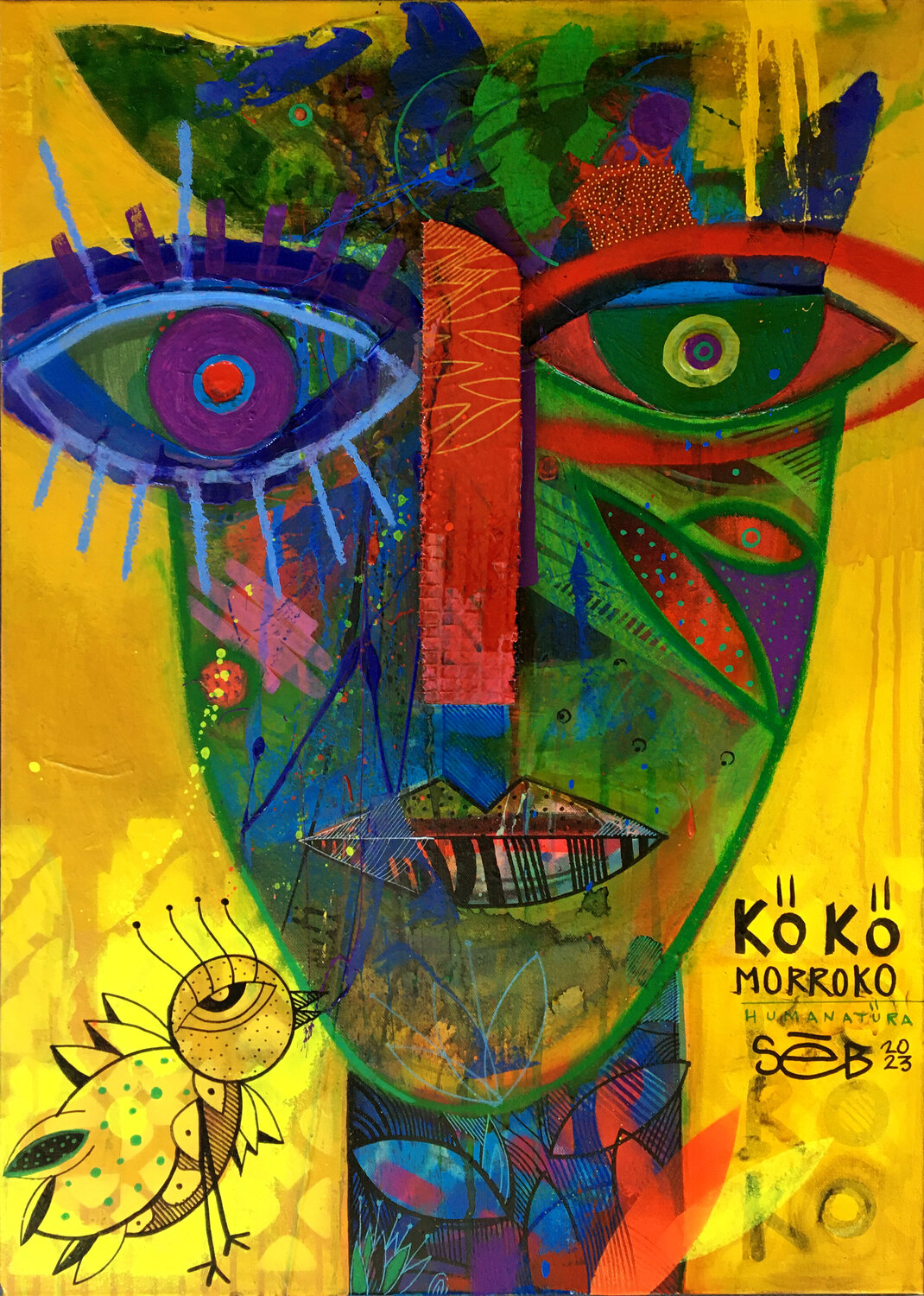 Koko Morroko Seb Original painting for sale