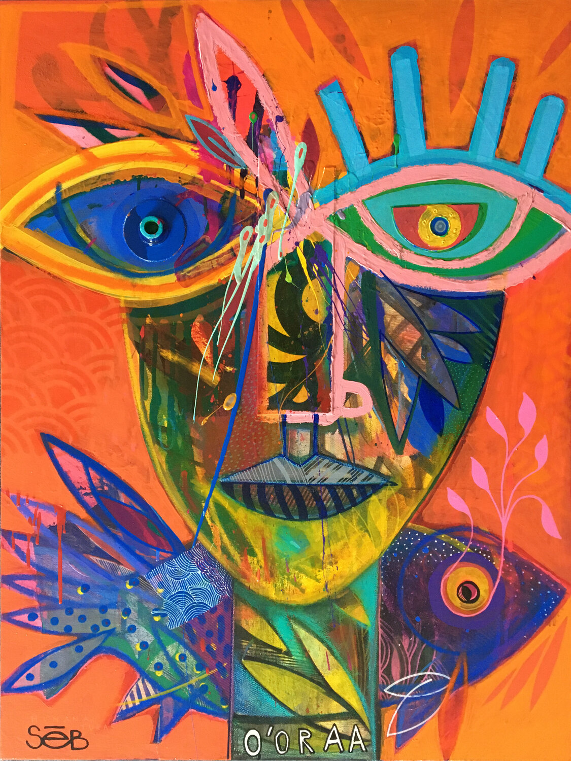 O'oraa Seb Original painting for sale