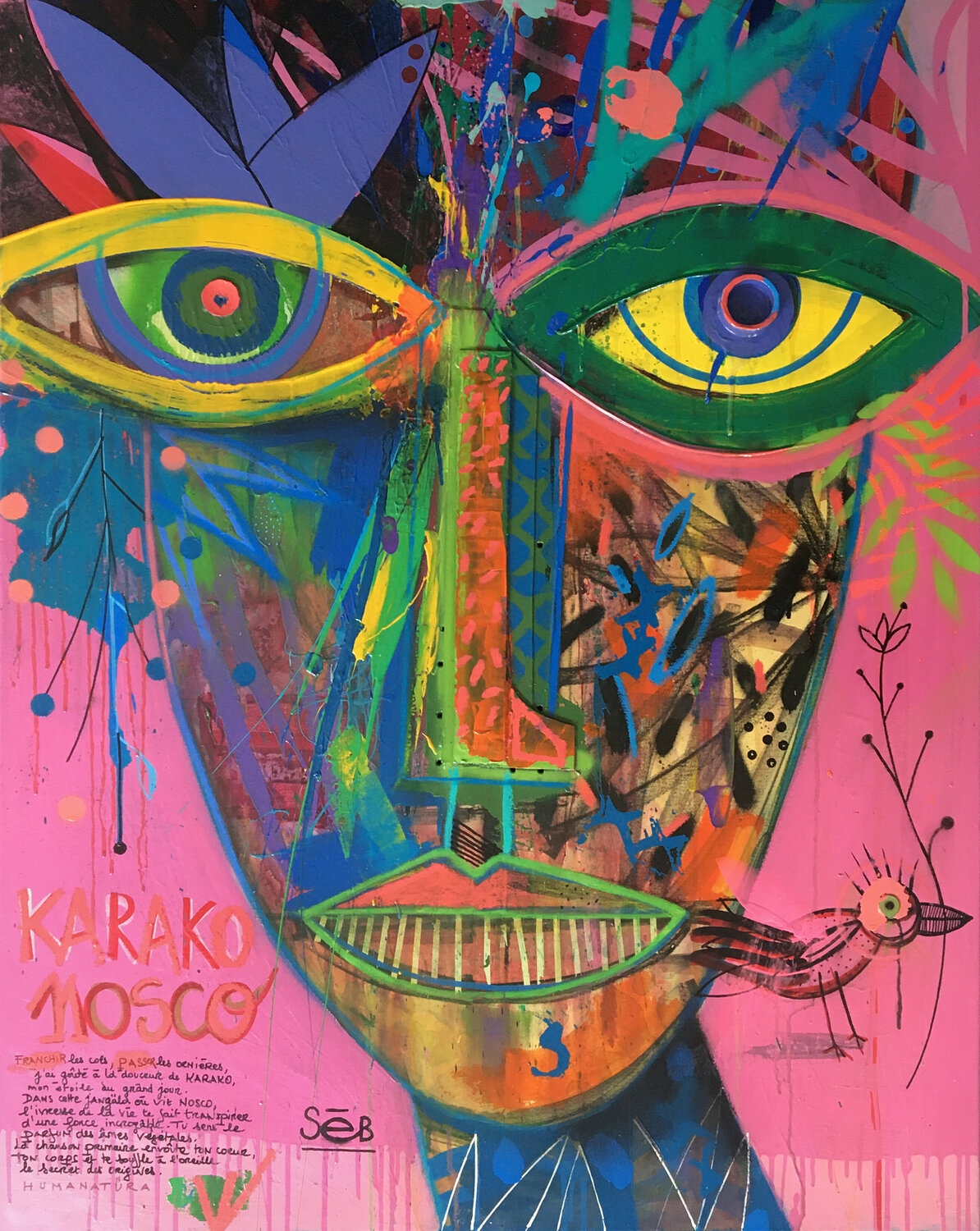 Karako Nosco Seb Original painting for sale