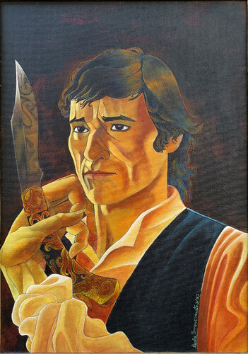 OMAGGIO AD ANTONIO GADES by Paola Imposimato, Painting for Sale on Select