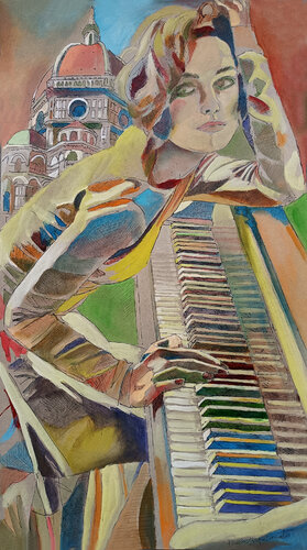 CONCERTO IN PIAZZA DUOMO (2) by Paola Imposimato, Painting for Sale on Select