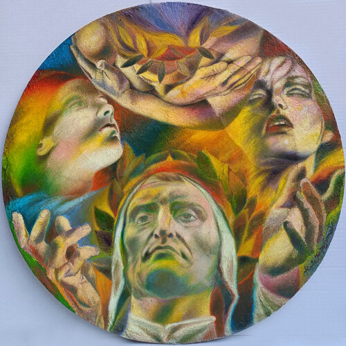IL POETA E L'EQUILIBRIO TRA GLI OPPOSTI by Paola Imposimato, Painting for Sale on Select