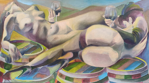 VINO NELLA POESIA by Paola Imposimato, Painting for Sale on Select