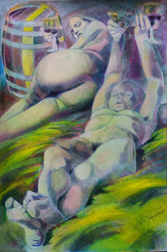 BACCANTI by Paola Imposimato, Painting for Sale on Select