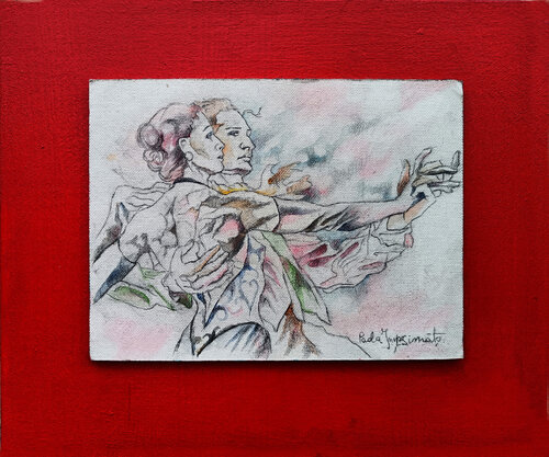 ROSSO PASSIONE TANGO by Paola Imposimato, Painting for Sale on Select