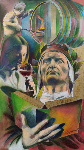 I GIORNI DI DANTE by Paola Imposimato, Painting for Sale on Select