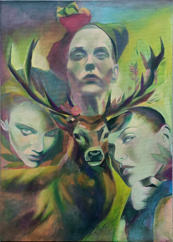 I SUSSURRI DELLE FATE by Paola Imposimato, Painting for Sale on Select