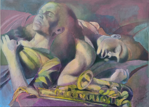 LE SORELLE by Paola Imposimato, Painting for Sale on Select