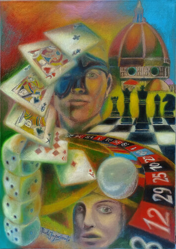 TRA GIOCO ED ENIGMA by Paola Imposimato, Painting for Sale on Select