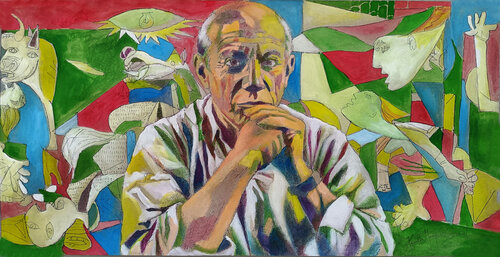 L'ICONA DI PICASSO by Paola Imposimato, Painting for Sale on Select