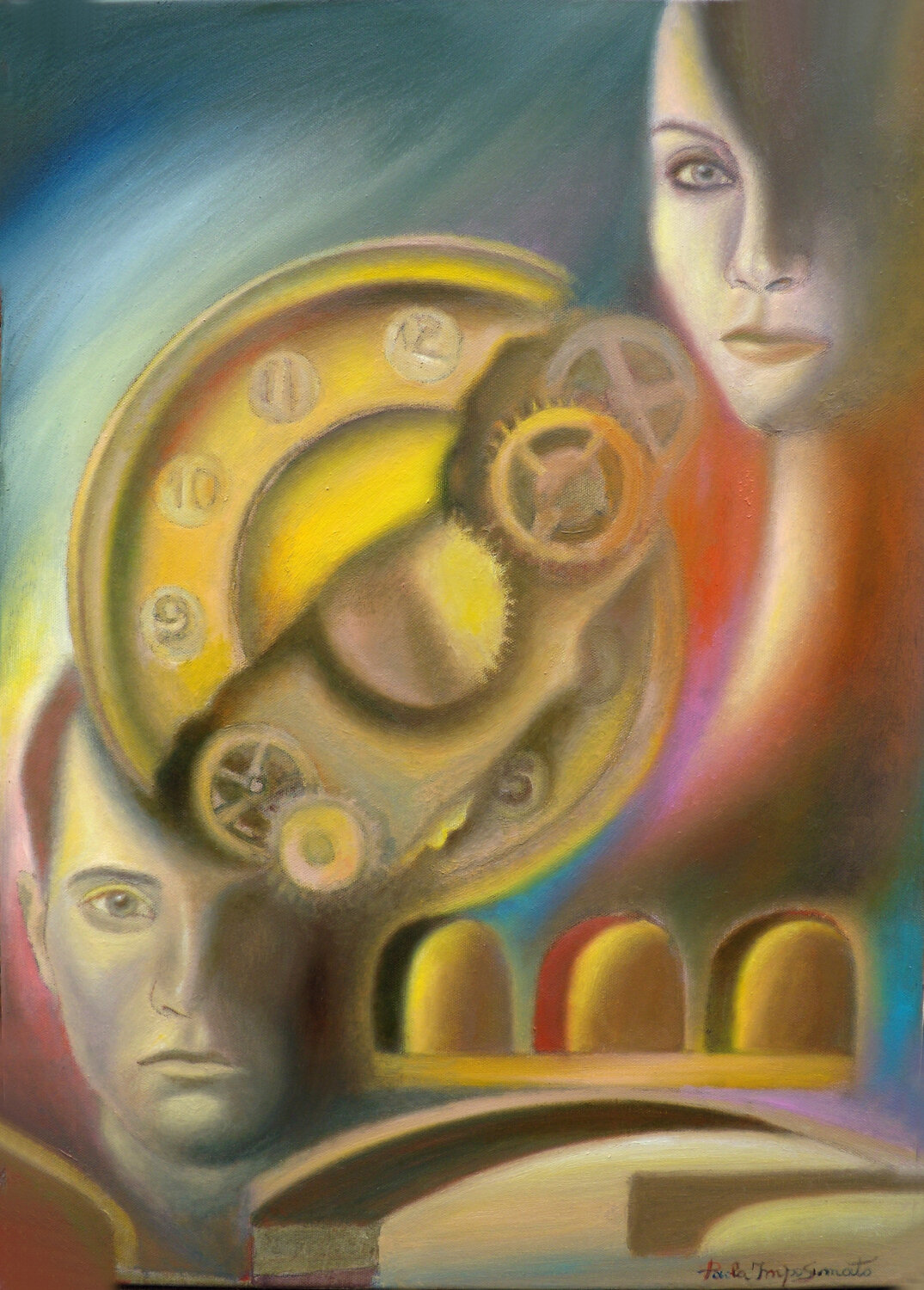 OLTRE IL TEMPO Paola Imposimato Original painting for sale