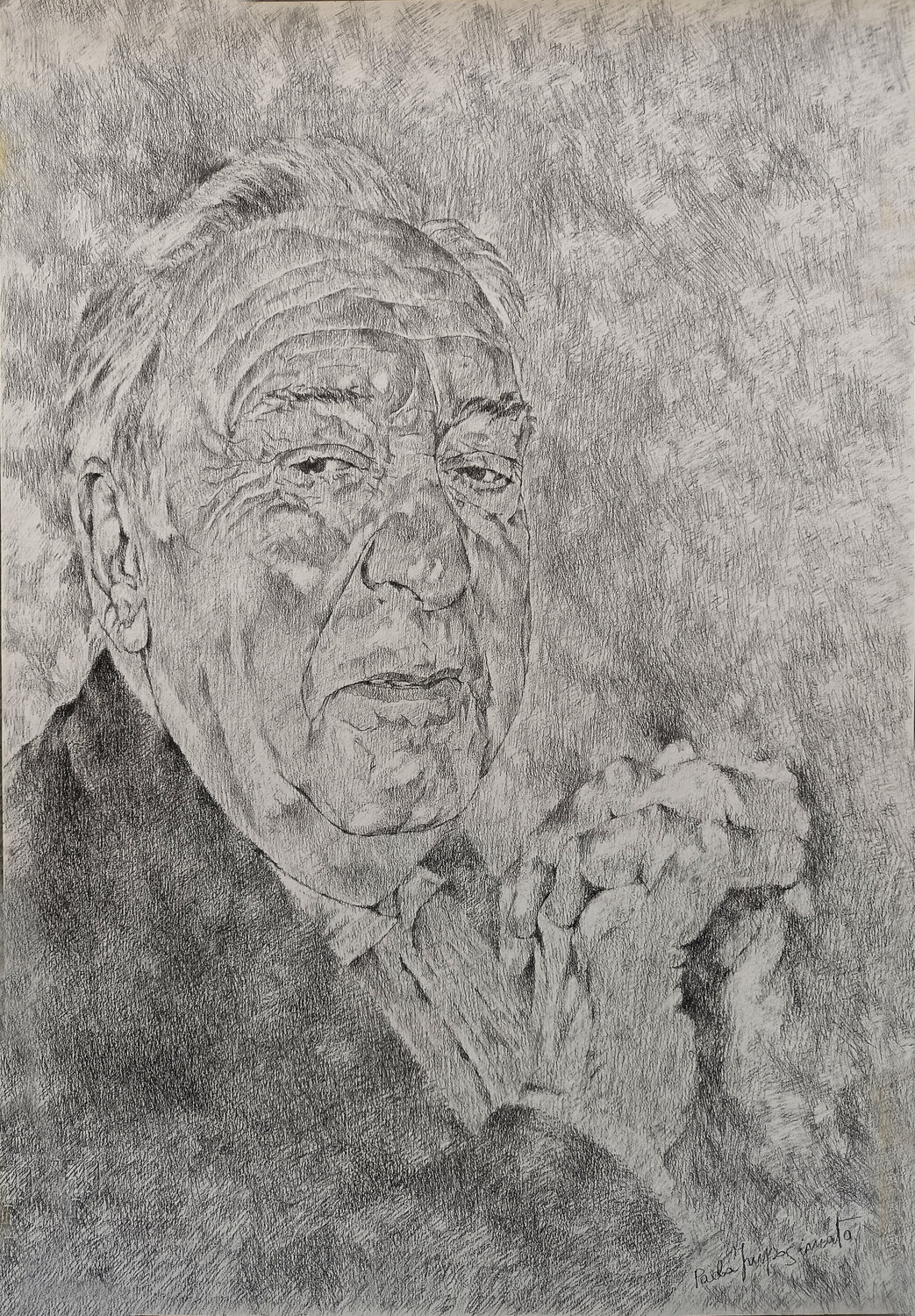 IL MAESTRO DELLA SUSPENSE Paola Imposimato Drawing for sale