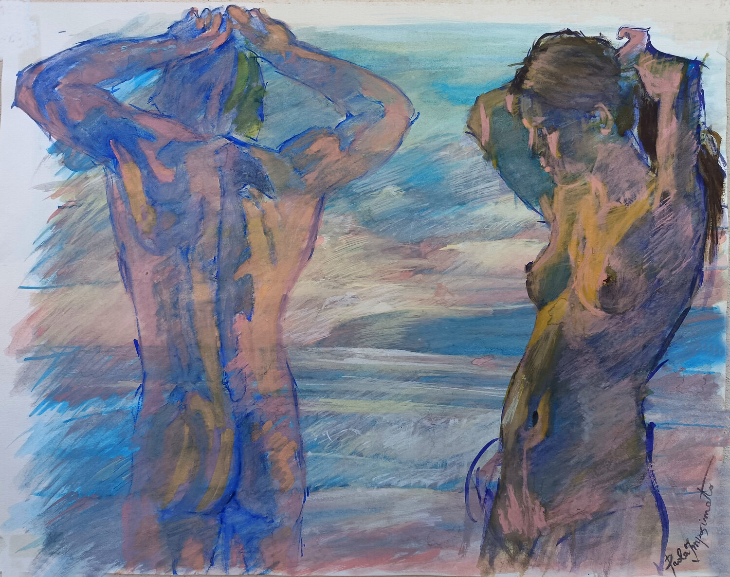 NEI RESPIRI DELL'ALBA Paola Imposimato Original painting for sale