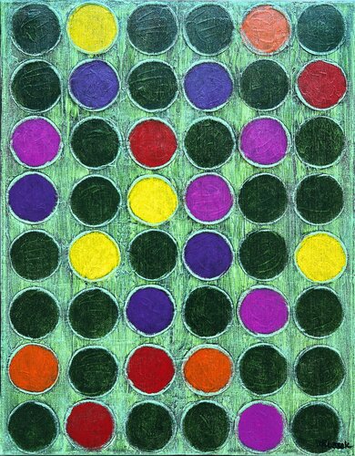 Zinnias by Veronica Russek, Painting for Sale on Select