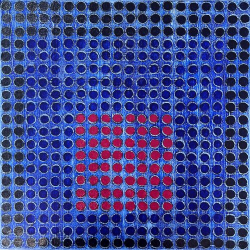 Radial Grid 1 by Veronica Russek, Painting for Sale on Select