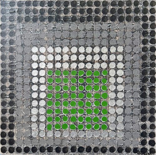 Radial Grid 2 by Veronica Russek, Painting for Sale on Select