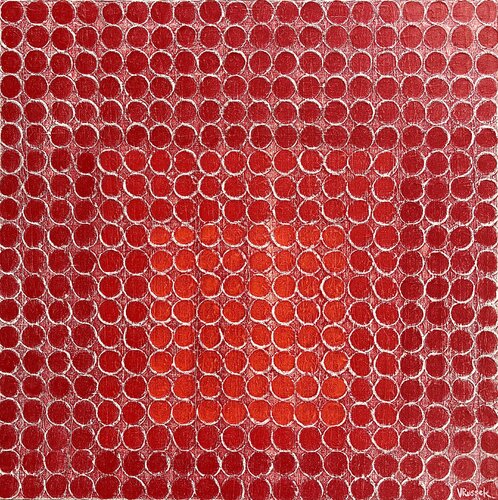 Radial Grid 8 by Veronica Russek, Painting for Sale on Select