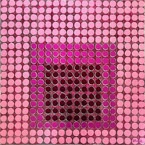 Radial Grid 11 by Veronica Russek, Painting for Sale on Select