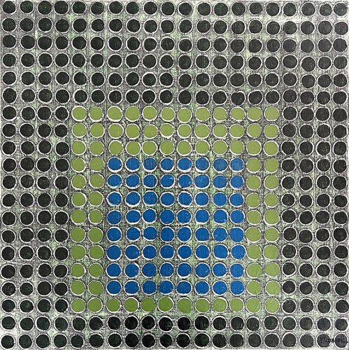 Radial Grid 13 by Veronica Russek, Painting for Sale on Select