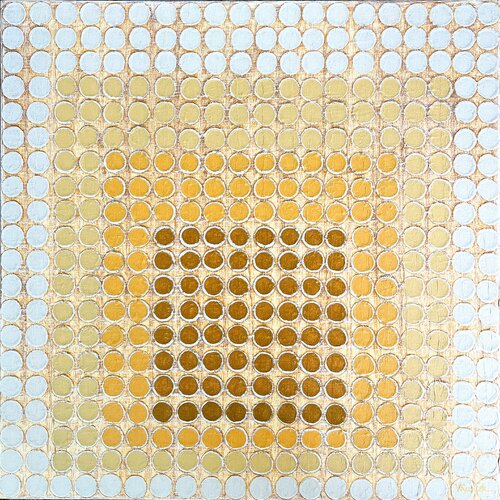 Radial Grid 15 by Veronica Russek, Painting for Sale on Select