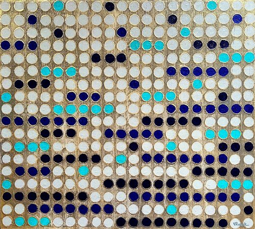 Dotted Lines 5 by Veronica Russek, Painting for Sale on Select