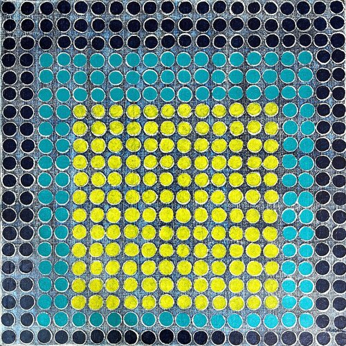 Radial Grid 16 by Veronica Russek, Painting for Sale on Select
