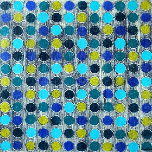 Dot Grid 5 by Veronica Russek, Painting for Sale on Select