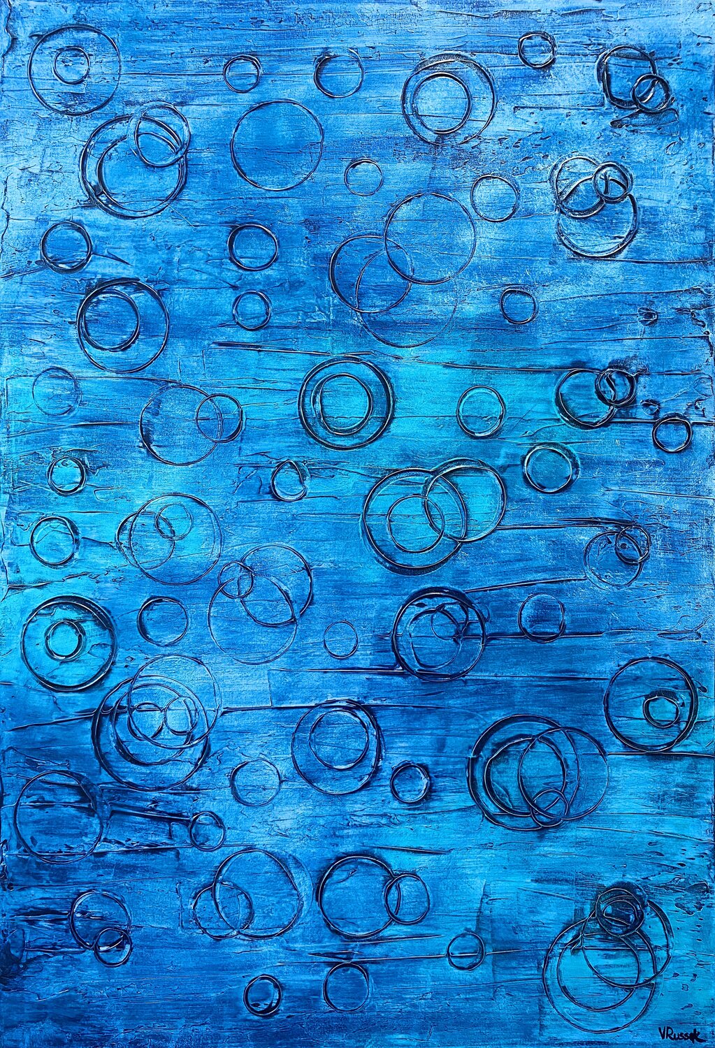 Rain 16 Veronica Russek Original painting for sale