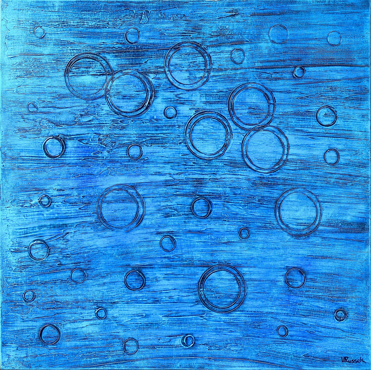 Rain 17 Veronica Russek Original painting for sale
