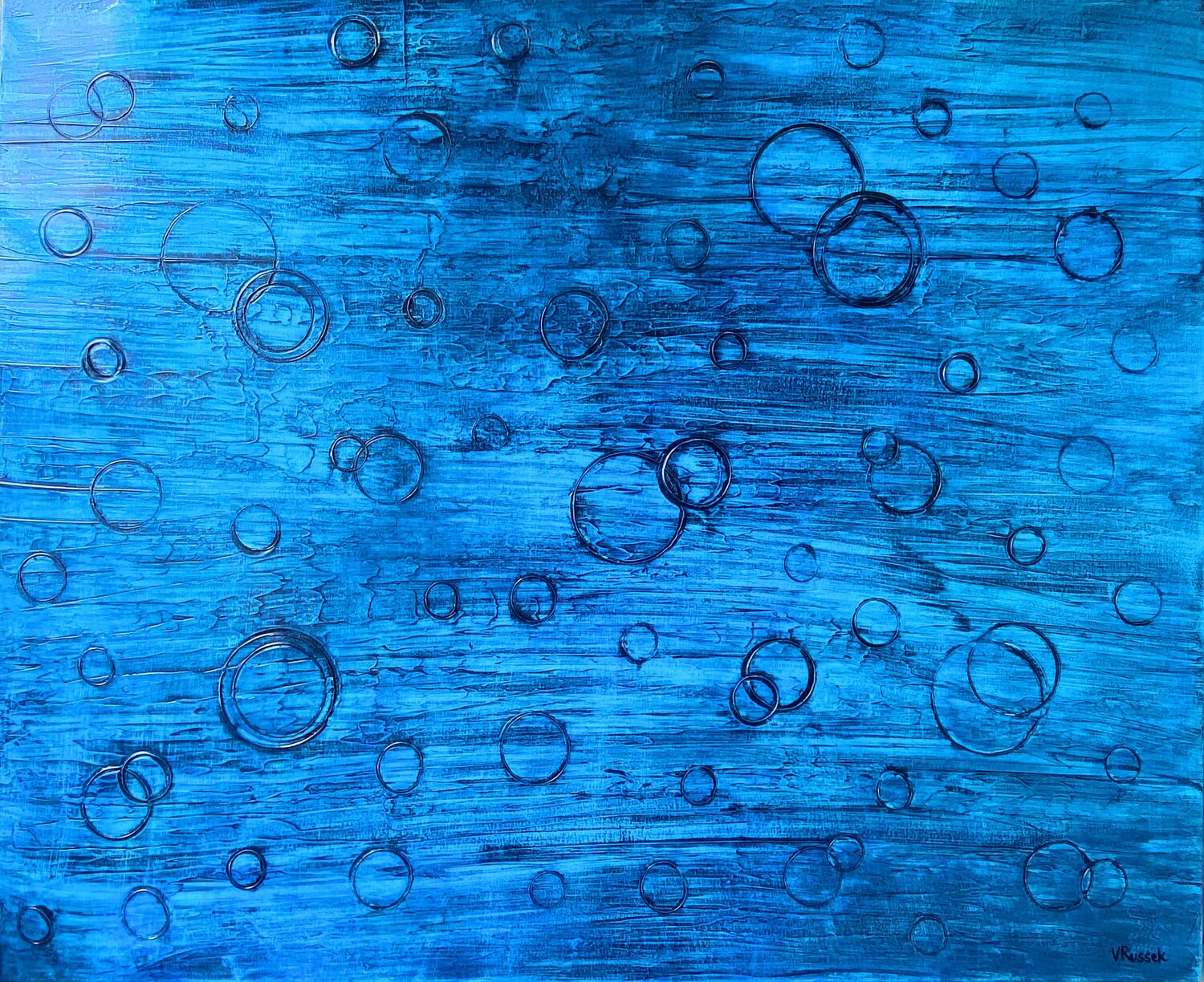 Rain 18 Veronica Russek Original painting for sale