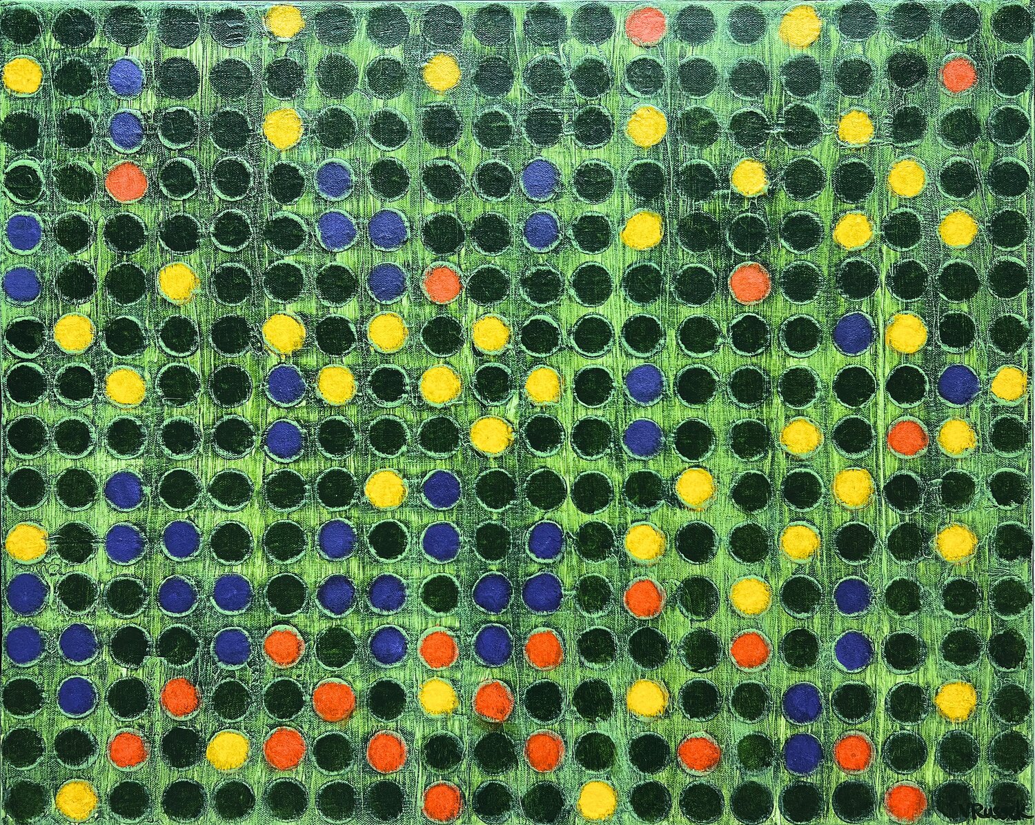 Flower Meadow 1 Veronica Russek Original painting for sale