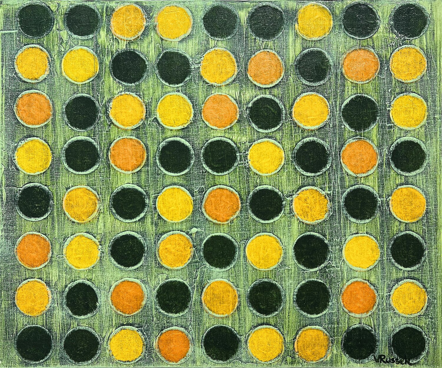 Marigolds Veronica Russek Original painting for sale