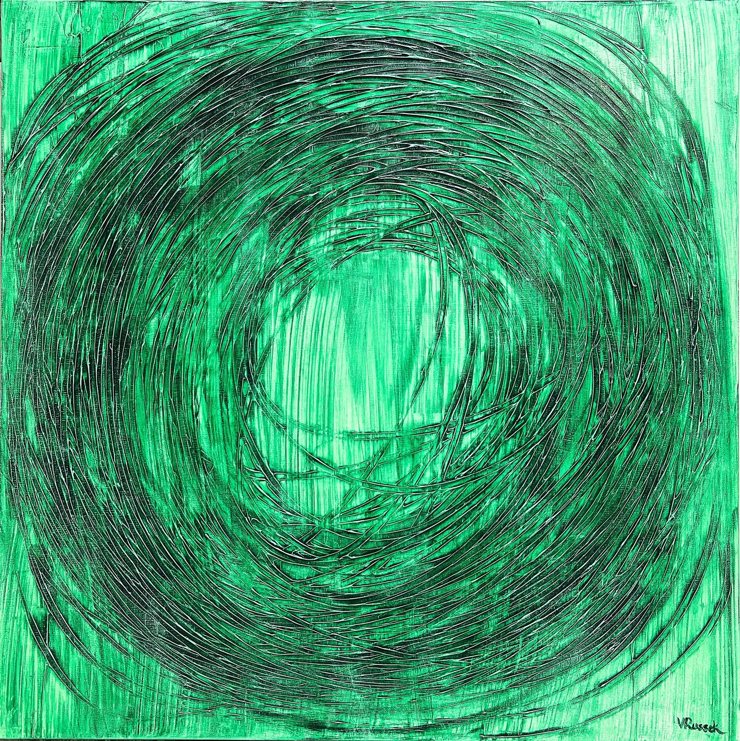 Vortex 46: Luck and Prosperity Veronica Russek Original painting for sale