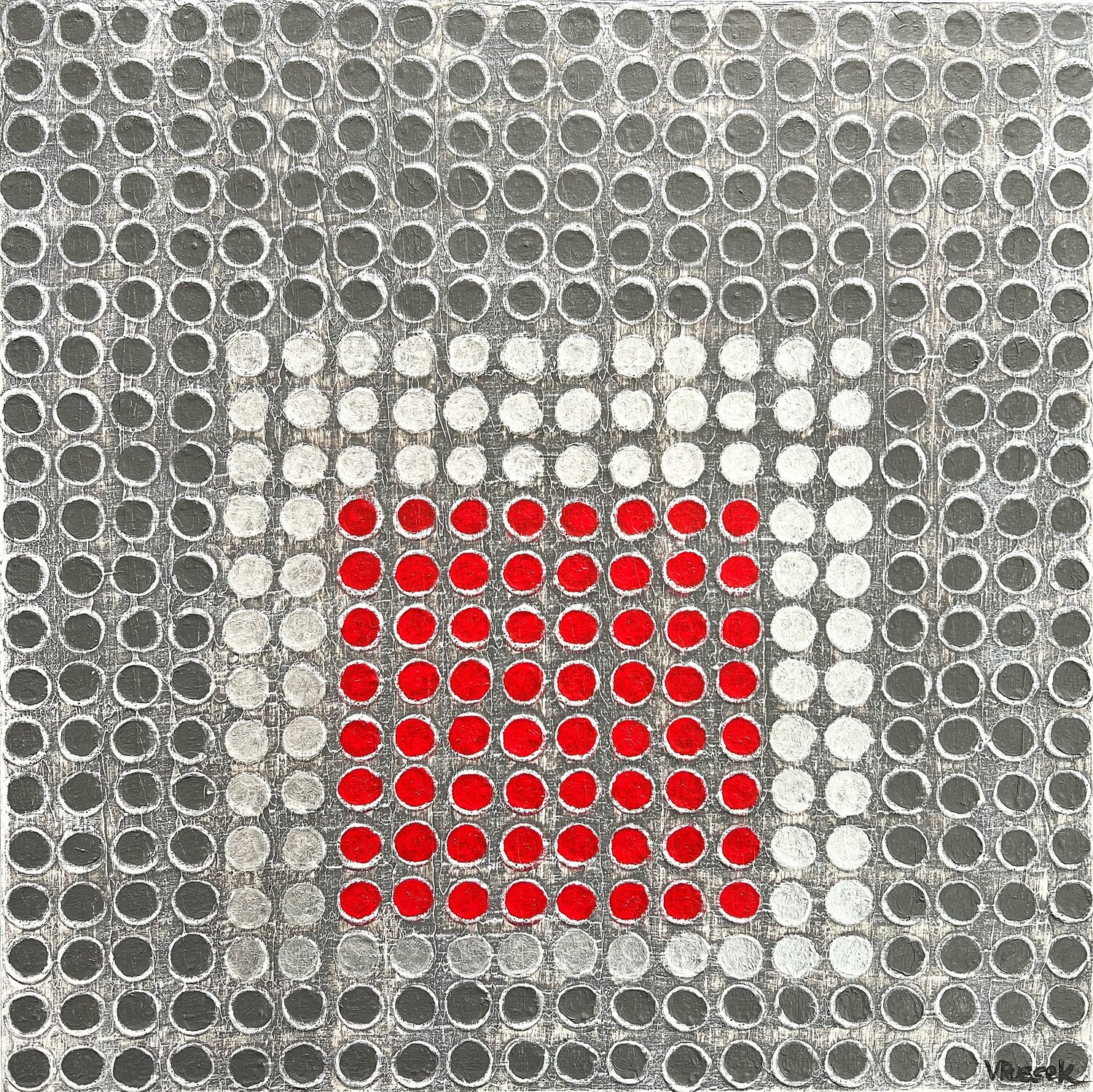 Radial Grid 4 Veronica Russek Original painting for sale
