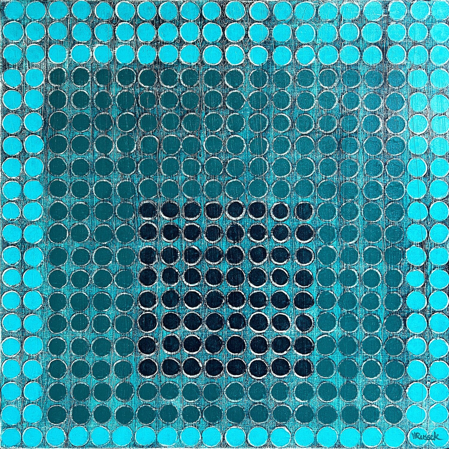 Radial Grid 10 Veronica Russek Original painting for sale