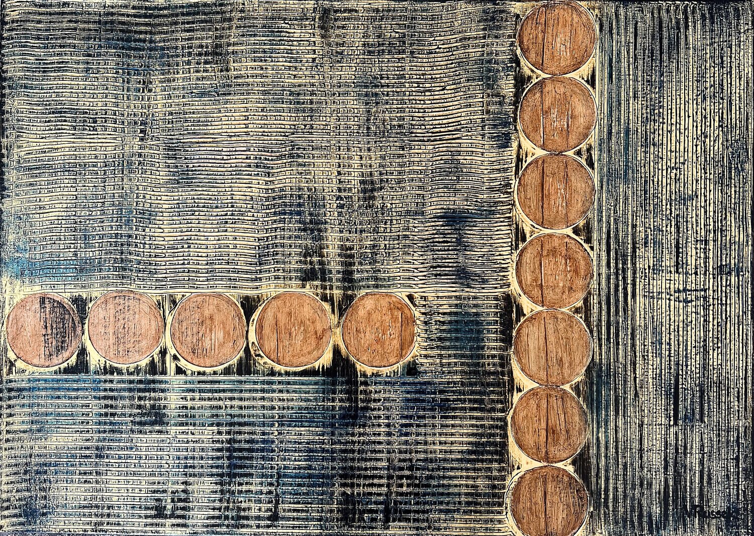 Smoky Quartz Veronica Russek Original painting for sale