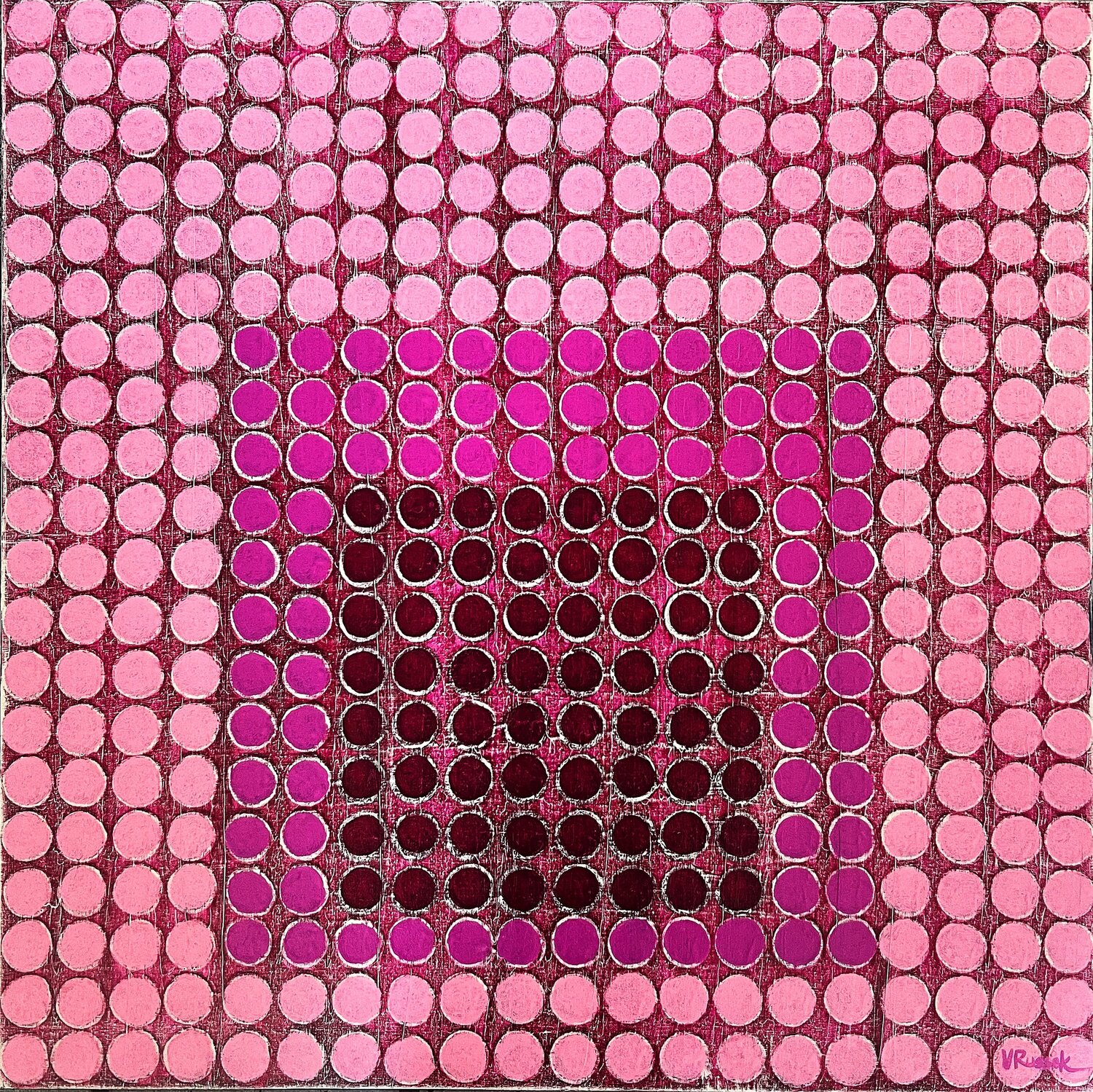 Radial Grid 11 Veronica Russek Original painting for sale