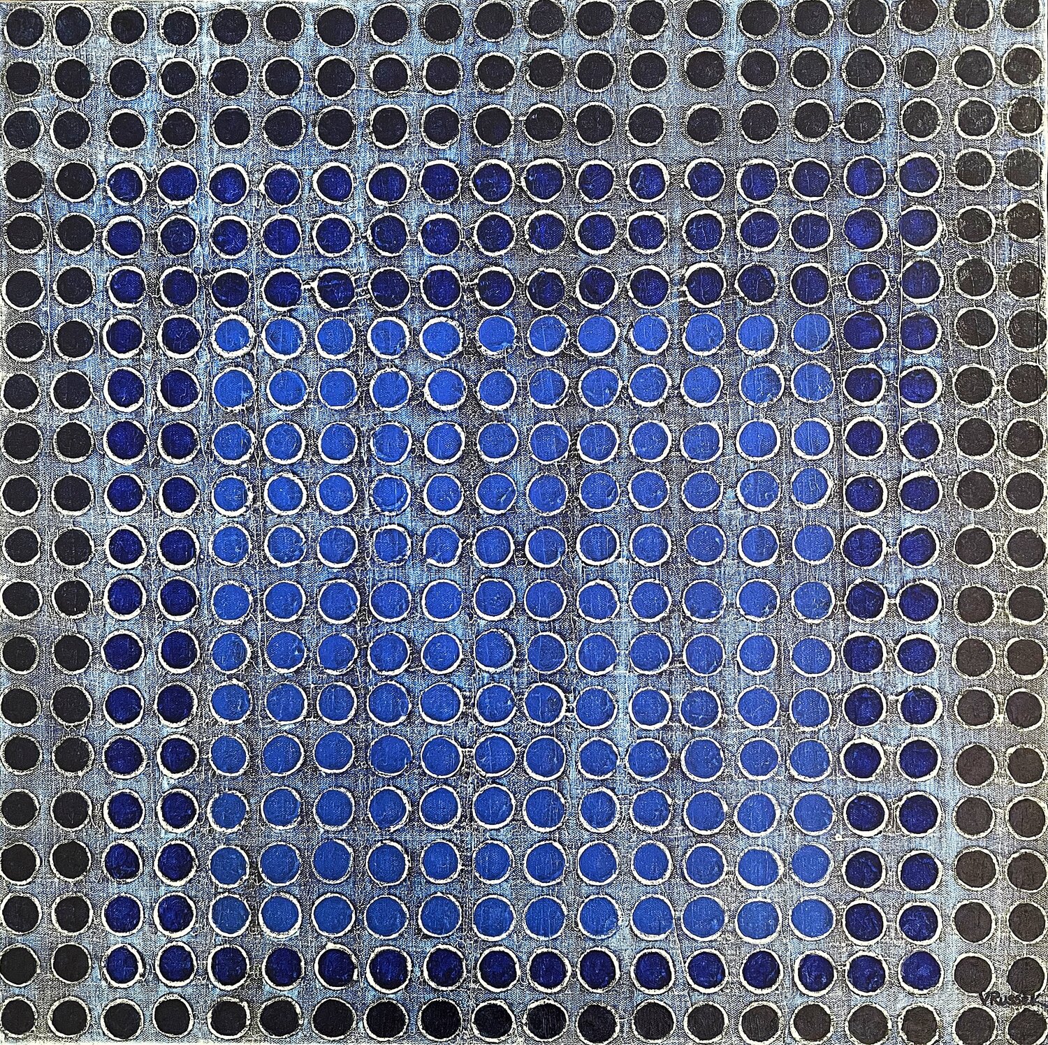 Radial Grid 12 Veronica Russek Original painting for sale