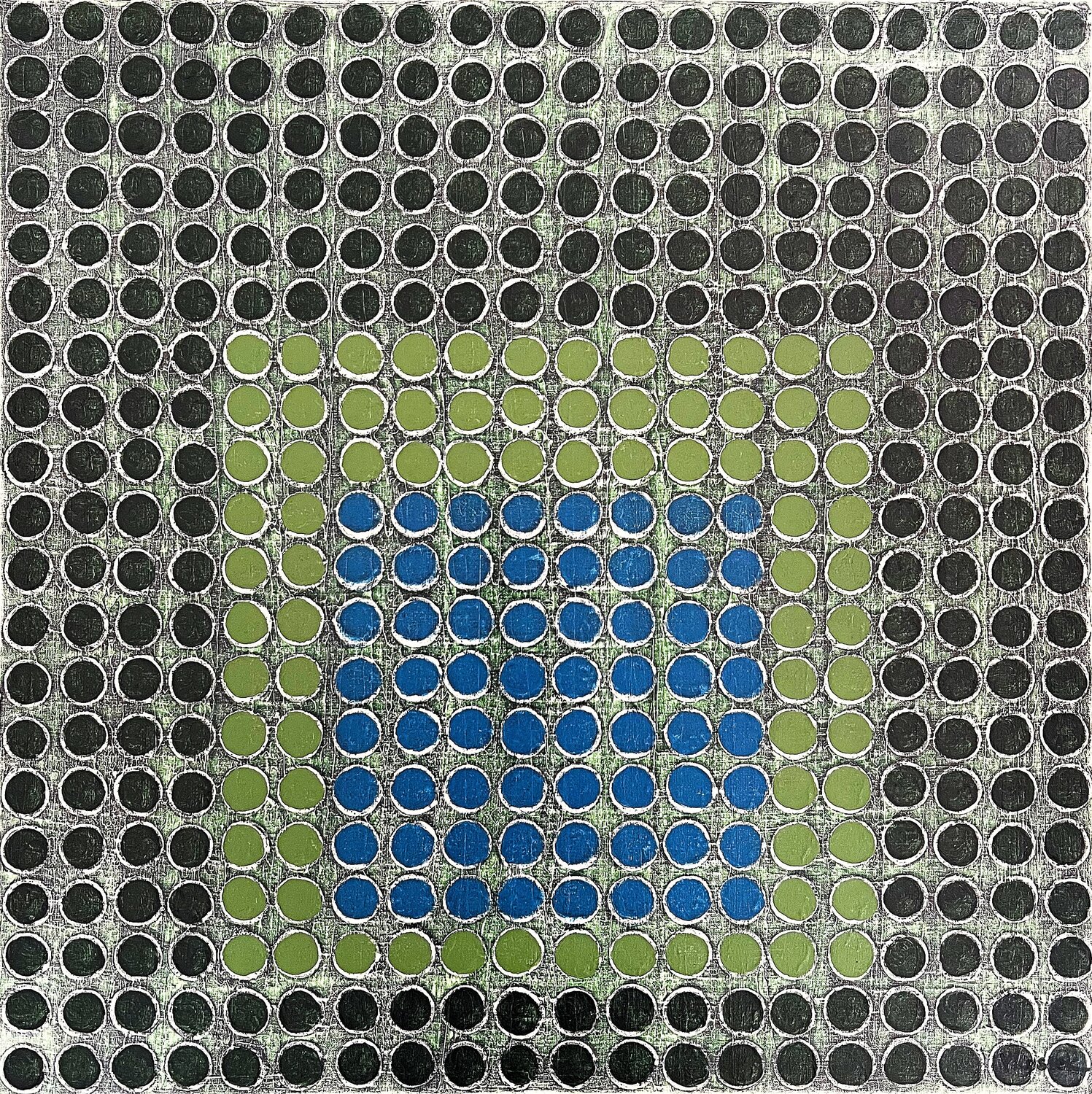 Radial Grid 13 Veronica Russek Original painting for sale
