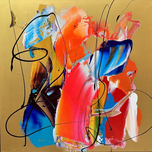 Luxury and gold by Giuseppe Barbale, Painting for Sale on Select