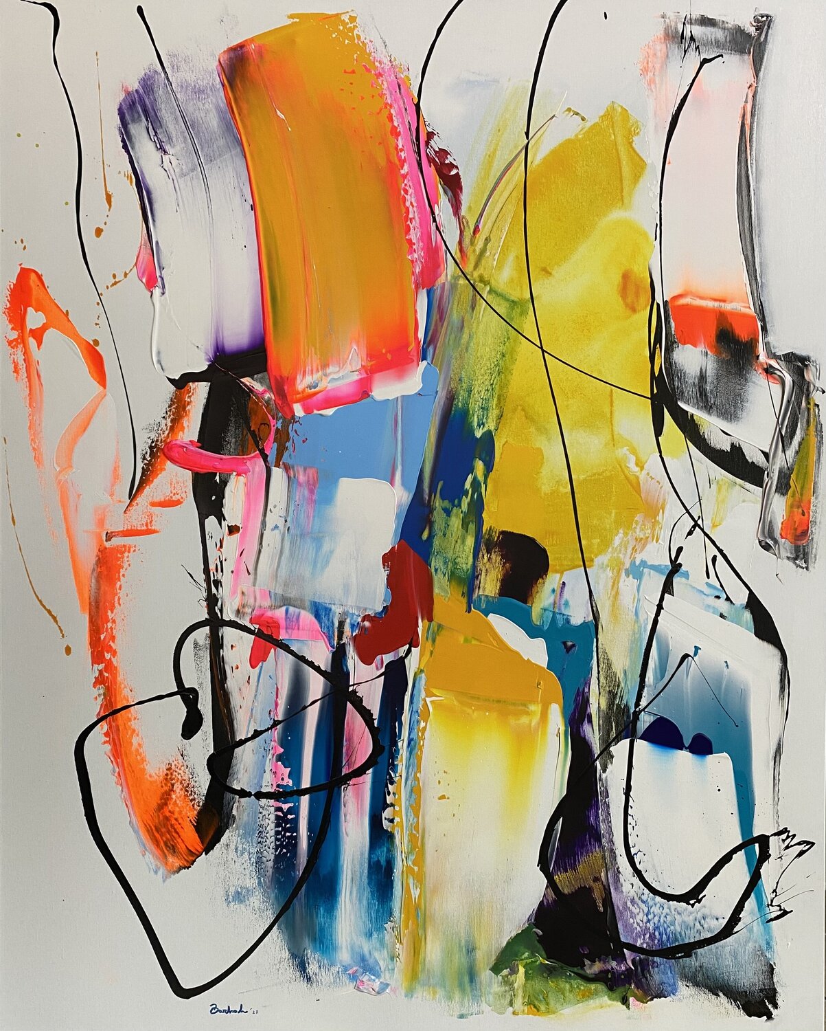Empathic flow Giuseppe Barbale Original painting for sale